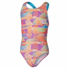 Girl's Digital Allover Leaderback One Piece Event-ready Trendy wear