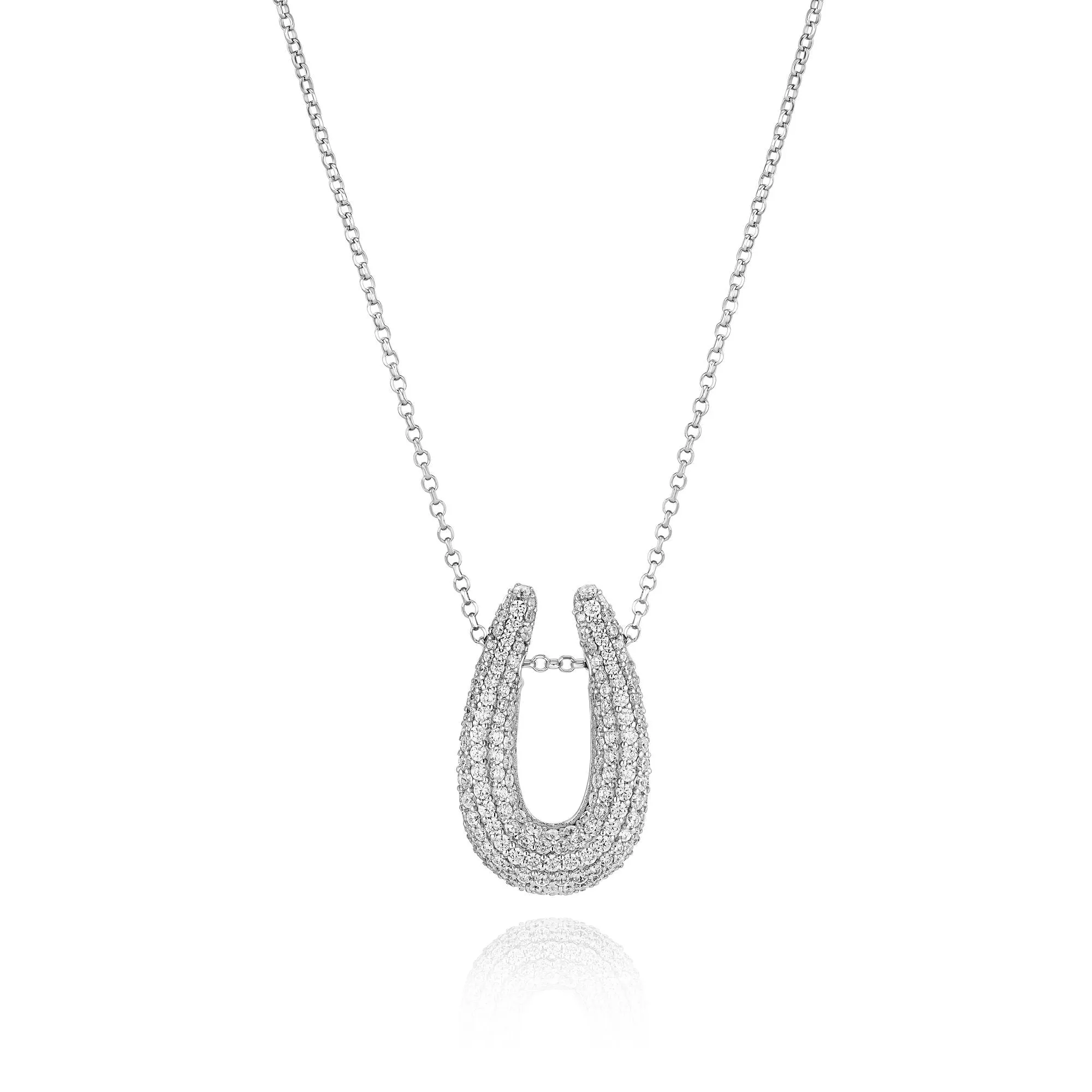 Goccia Parvus Silver Necklace w. Zirconia