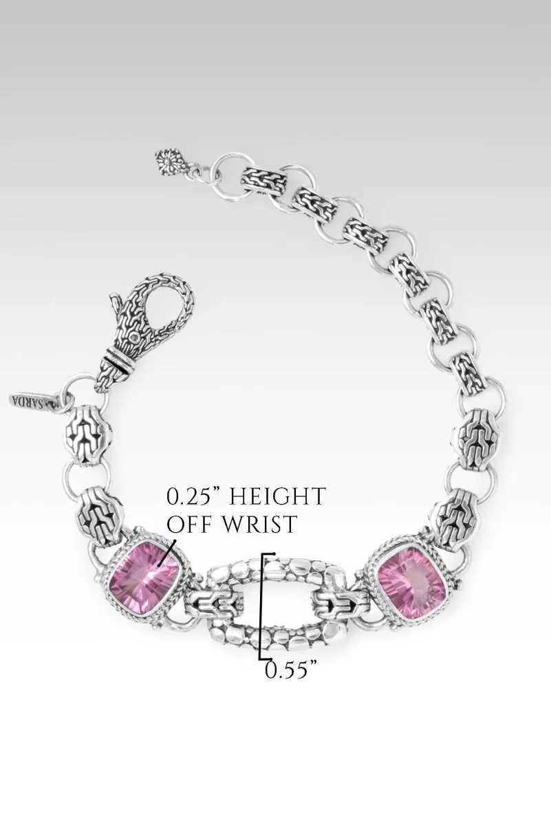 God is Gracious Bracelet? in Sonic Pink? Mystic Quartz