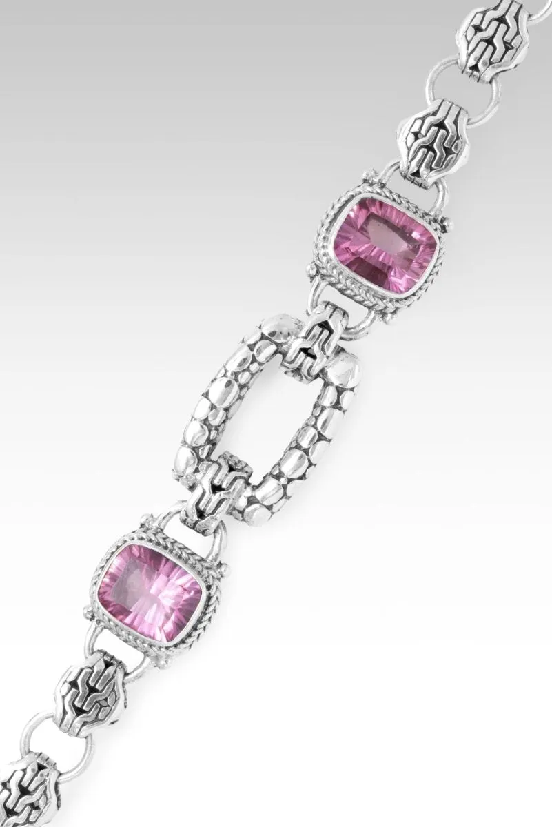 God is Gracious Bracelet? in Sonic Pink? Mystic Quartz