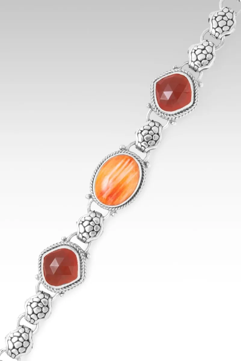 God's Promise Bracelet? in Orange Spiny Oyster & Carnelian