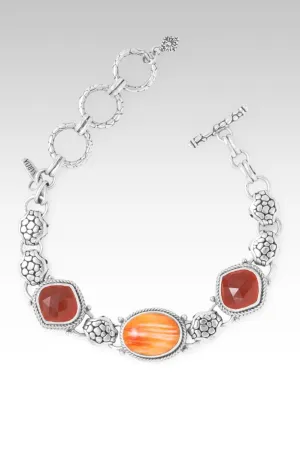 God's Promise Bracelet? in Orange Spiny Oyster & Carnelian