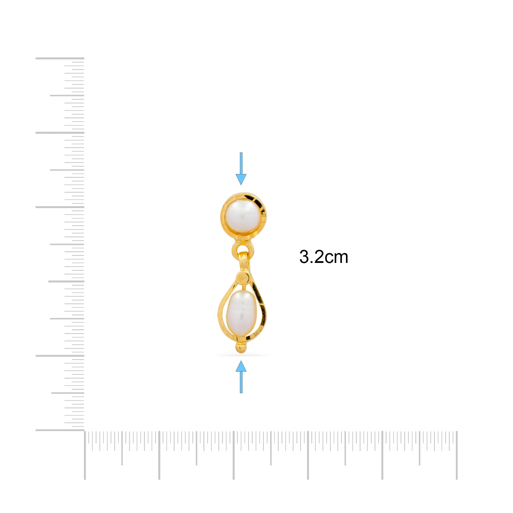 GOLDEN HANGING STUD PSHST246-140