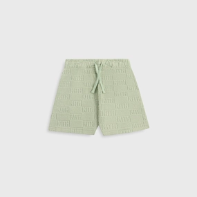 Guarded Kith Kids Monogram Terry Liam Short - Tranquility Up-to-date
