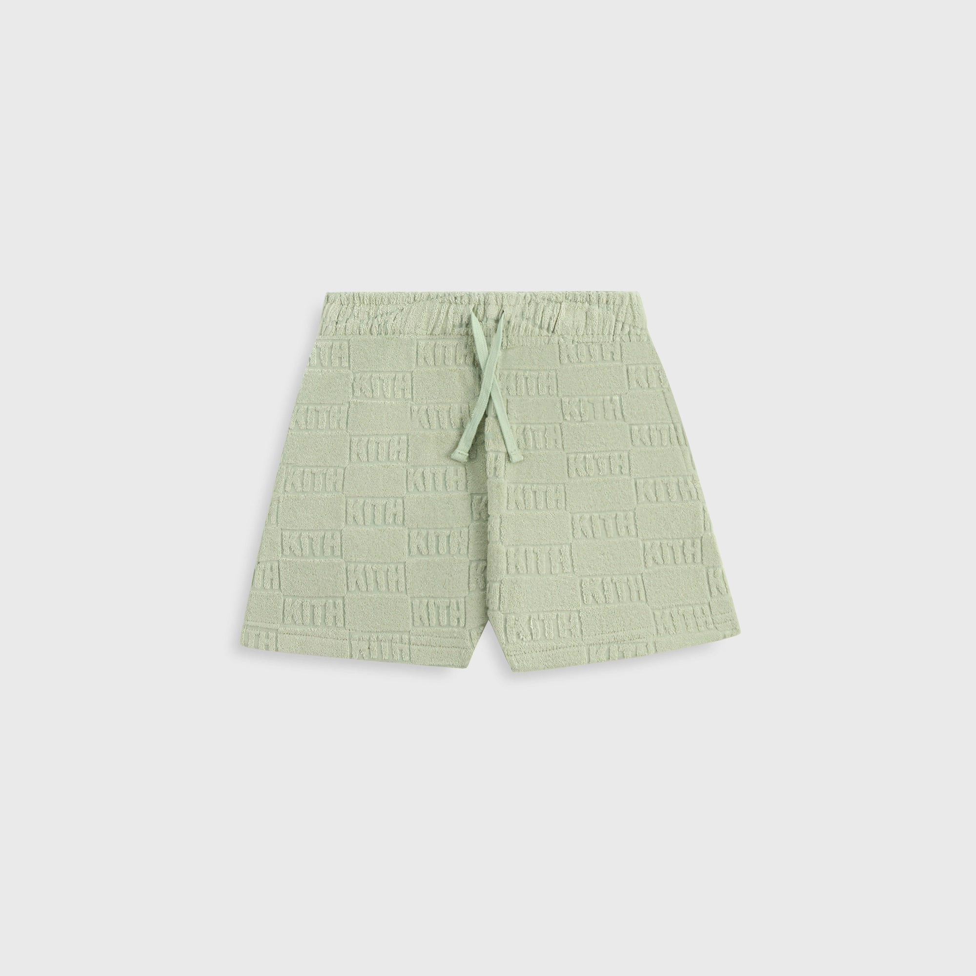 Kith Kids Monogram Terry Liam Short - Tranquility Sustainable Striking
