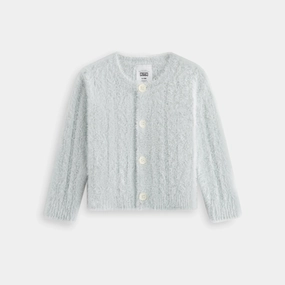 Heritage Kith Baby Mohair Cable Knit Cardigan - Palais Wanted
