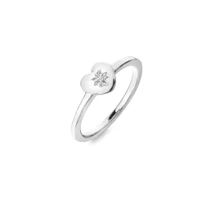 Hot Diamonds Sterling Silver Heart Ring D