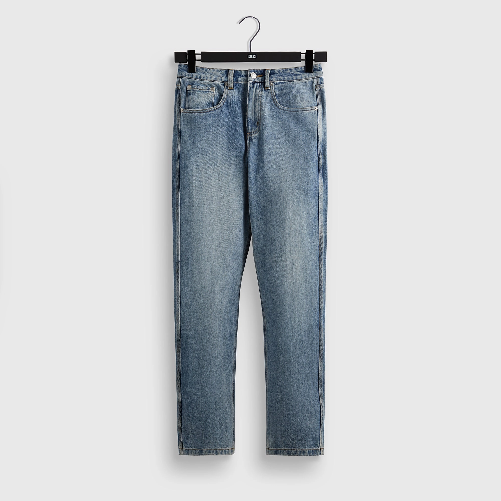 Exclusive Kith Centre Straight Jean - Dark Indigo Broad