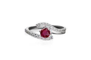 INFINITY KNOT RUBY RING