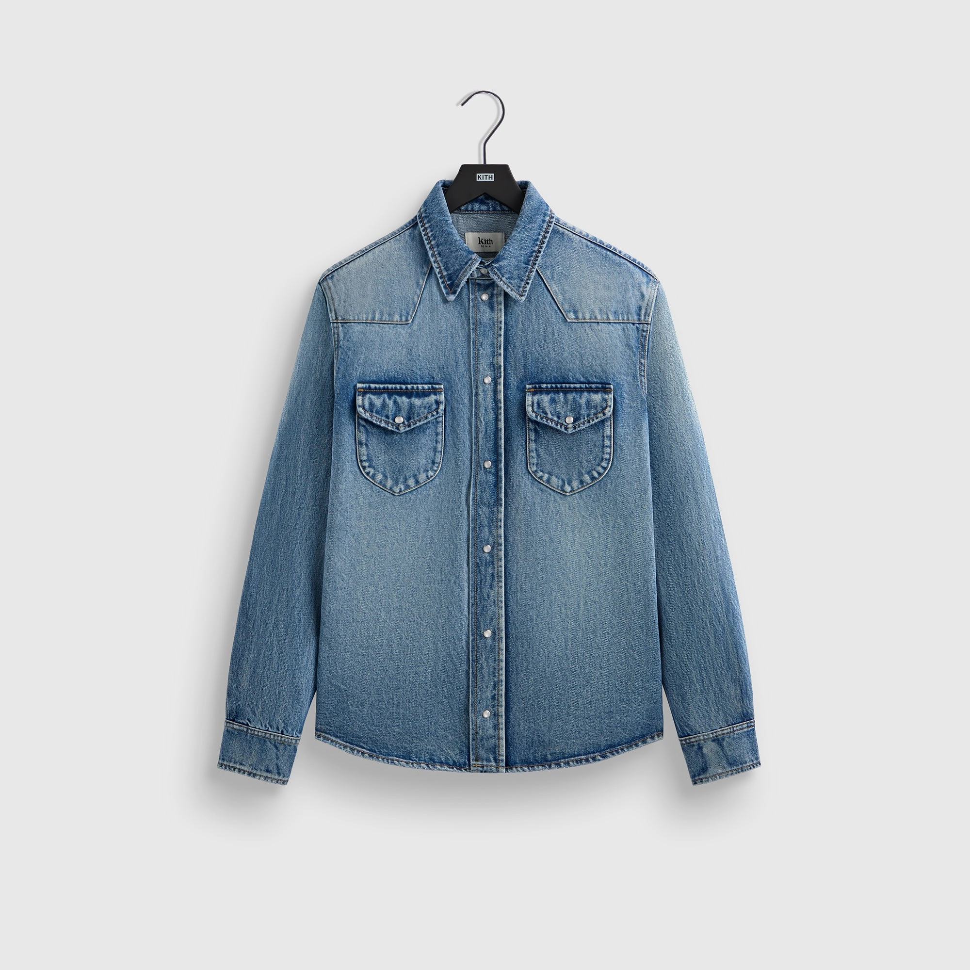 Universal Kith Webster Denim Shirt - Medium Indigo Pure