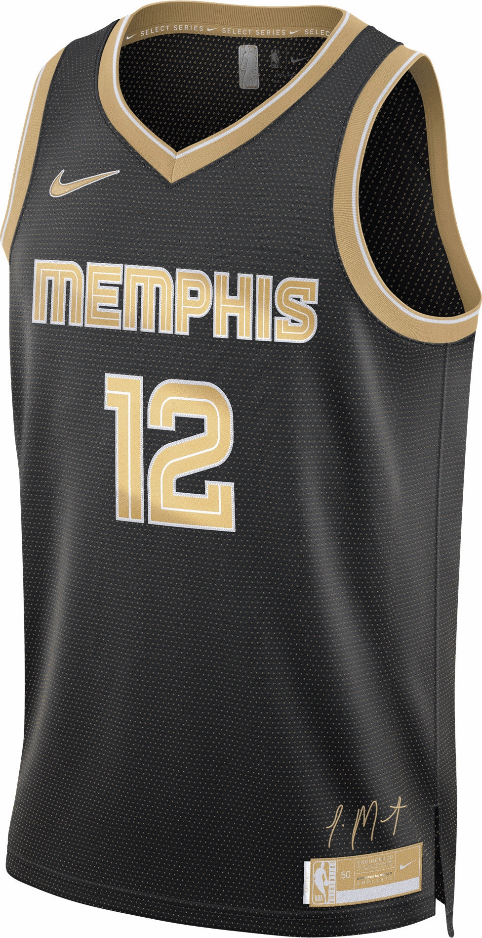 Ja Morant Memphis Grizzlies 2024 Select Series Dri-FIT NBA Swingman Jersey Durable Long-lasting