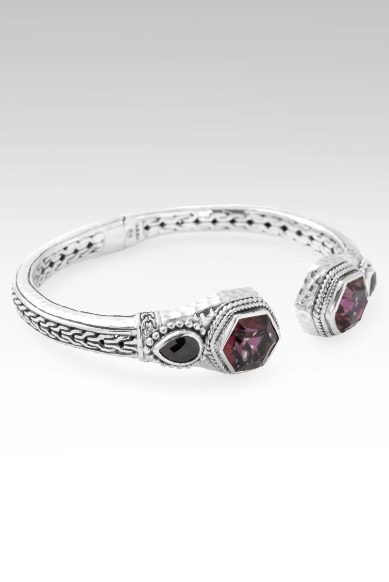 JANYL'S PICK Heavenly Devotion Tip-to-Tip Bracelet? in Ultra Berry? Mystic Quartz & Black Spinel