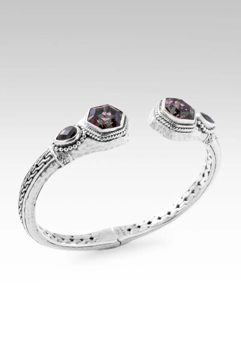 JANYL'S PICK Heavenly Devotion Tip-to-Tip Bracelet? in Ultra Berry? Mystic Quartz & Black Spinel