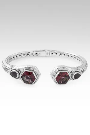 JANYL'S PICK Heavenly Devotion Tip-to-Tip Bracelet? in Ultra Berry? Mystic Quartz & Black Spinel
