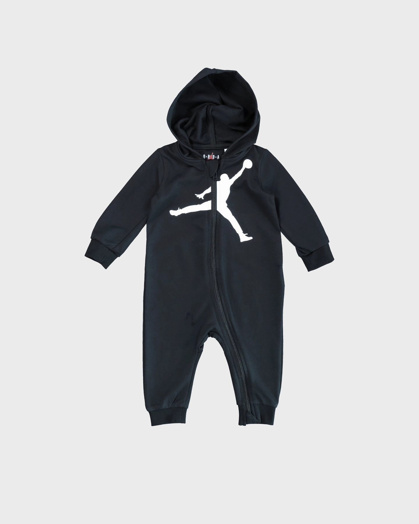 Jordan Infant Jumpman HBR Hooded Onesie Black