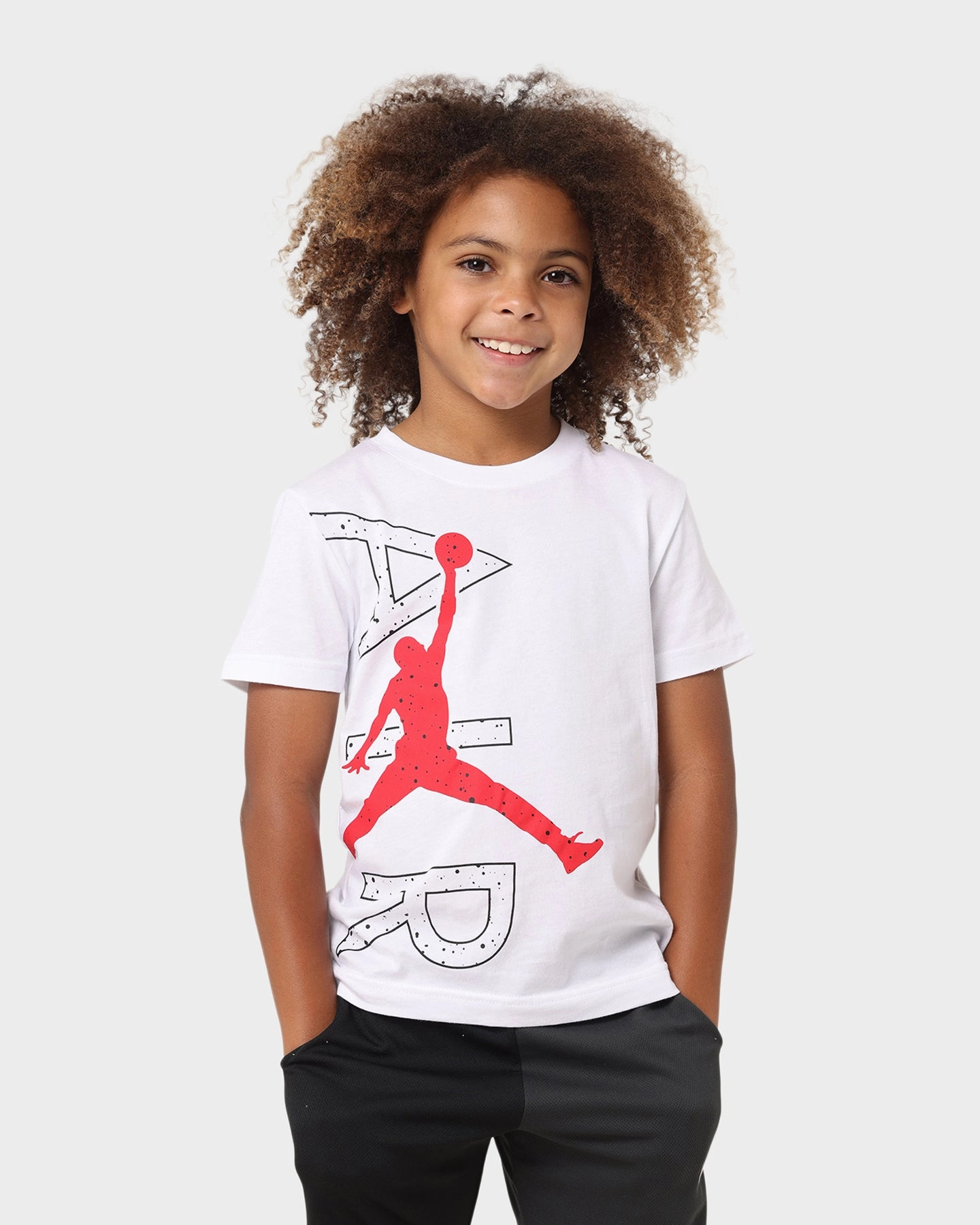 Jordan Kids' Courtside Graphic T-Shirt White