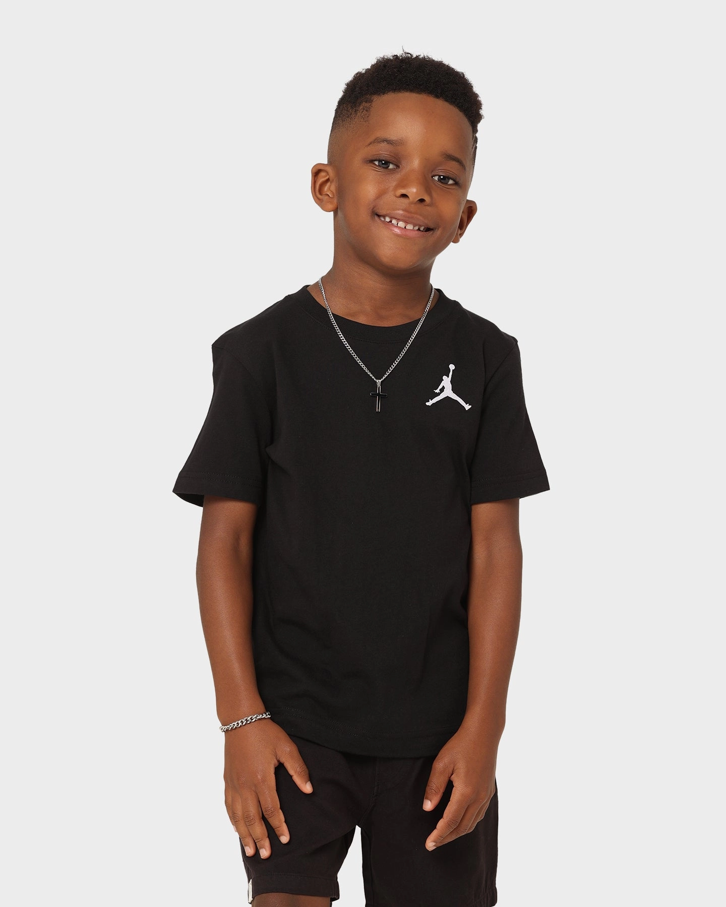 Jordan Kids' Jumpman Air Embroidery T-Shirt Black