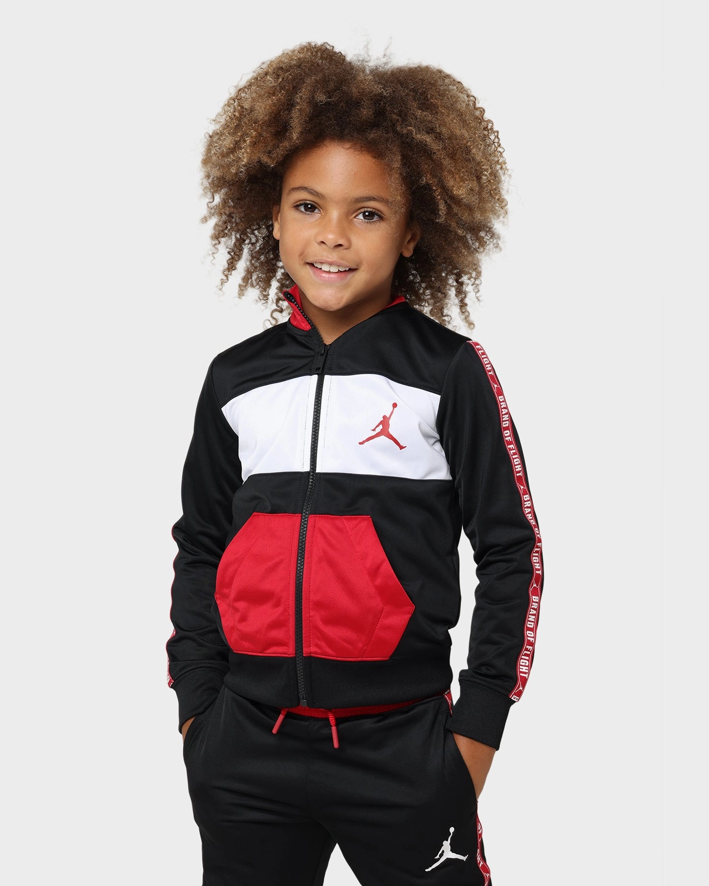 Jordan Kids' Jumpman Track Jacket Black/Gym Red