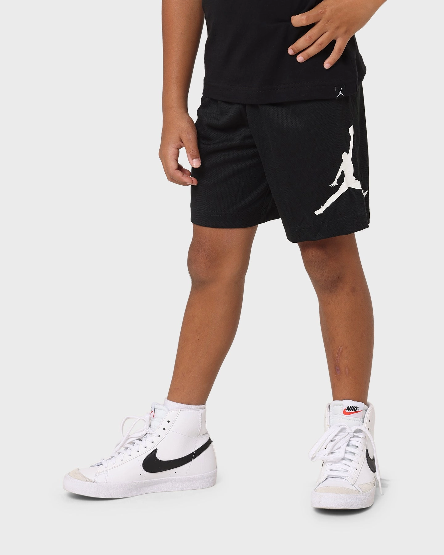 Jordan Kids' Jumpman Wrap Mesh Shorts Black