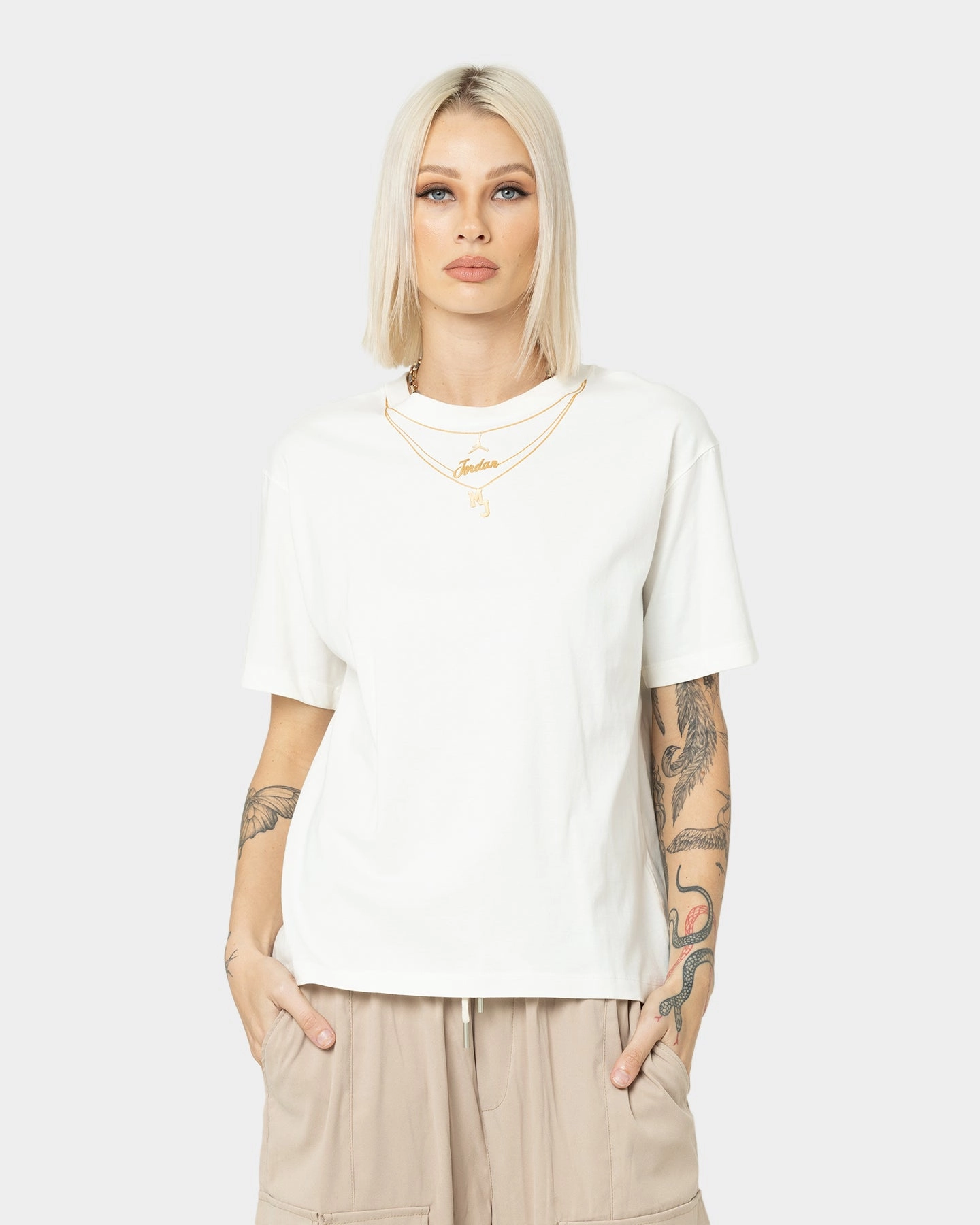 Jordan Women's Heritage Gold Chain T-Shirt Sail