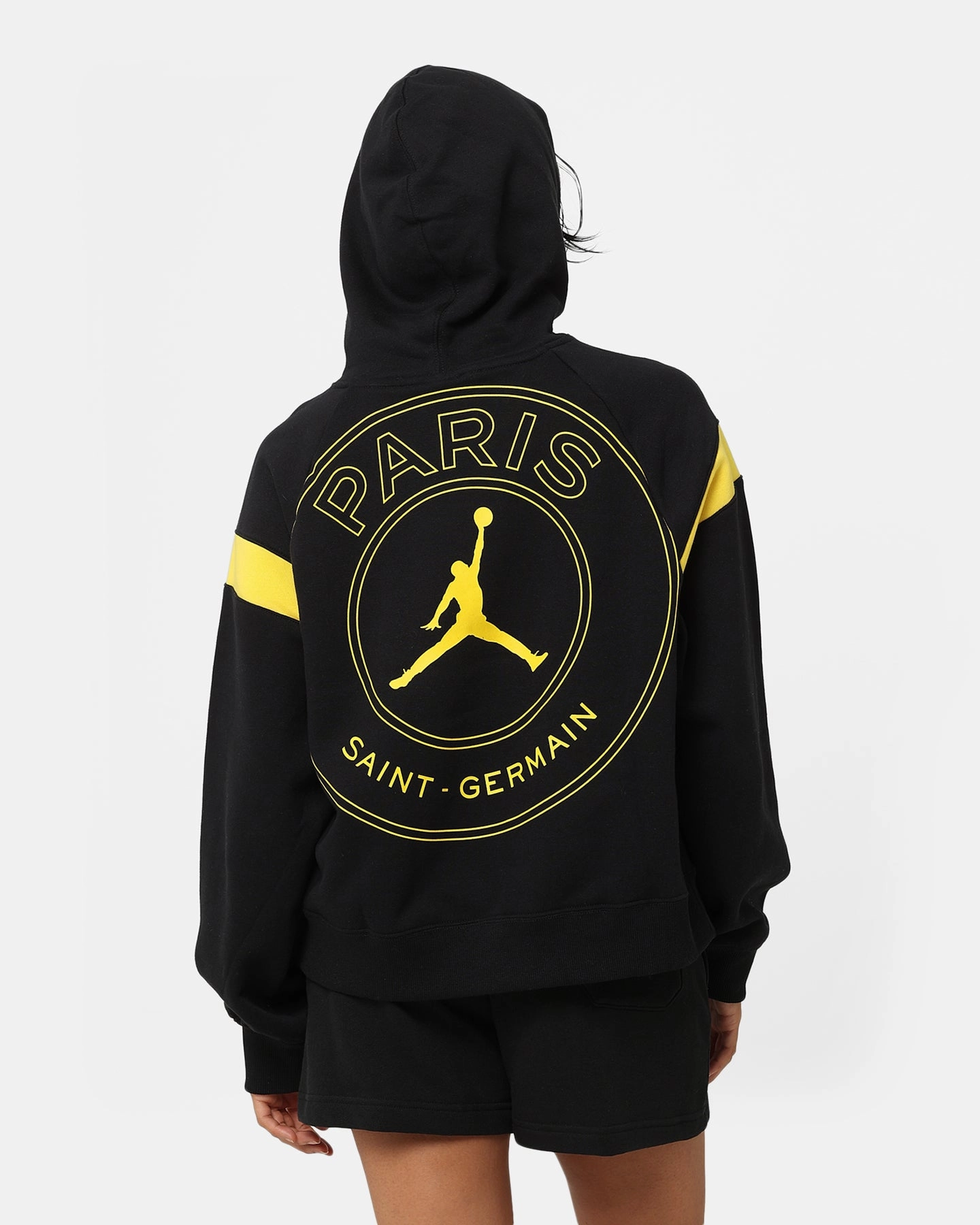 Jordan X Paris Saint-Germain Women's Paris Saint-Germain Hoodie Black/Tour Yellow