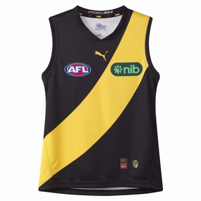 Junior's AFL Richmond Tigers Football Club 2025 Home Replica Jersey Organic Style driven