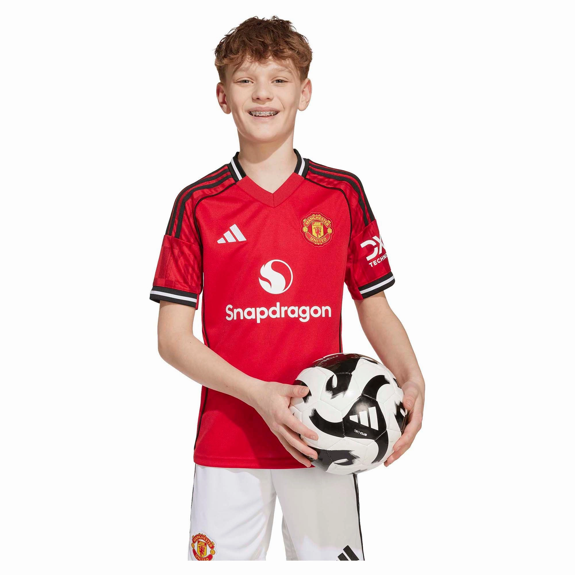 Junior's Manchester United 2025/26 Home Soccer Jersey Modern looks