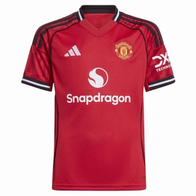 Junior's Manchester United 2025/26 Home Soccer Jersey Modern looks Fashion trends