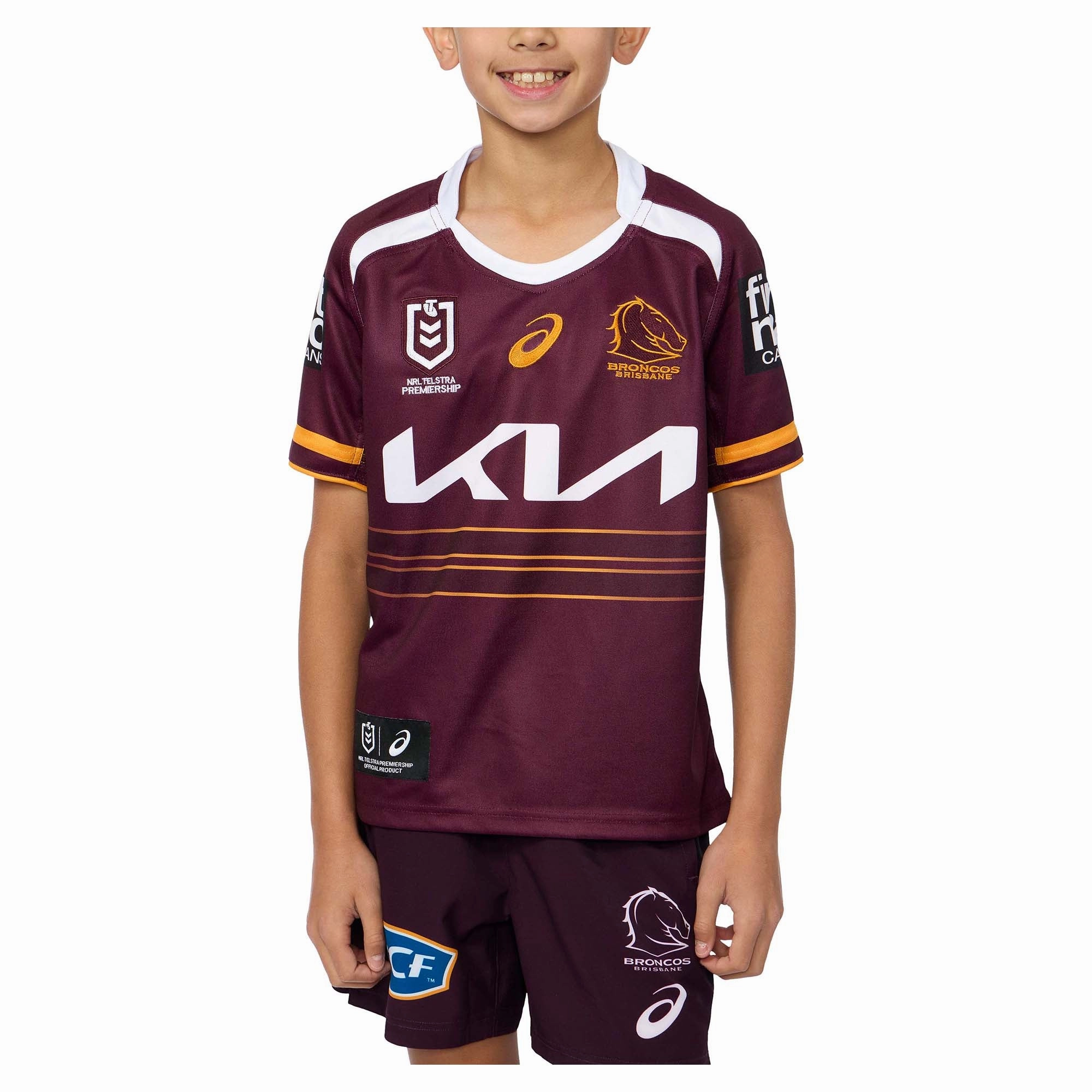 Trendy styles Junior's NRL Brisbane Broncos 2025 Replica Home Jersey Refined