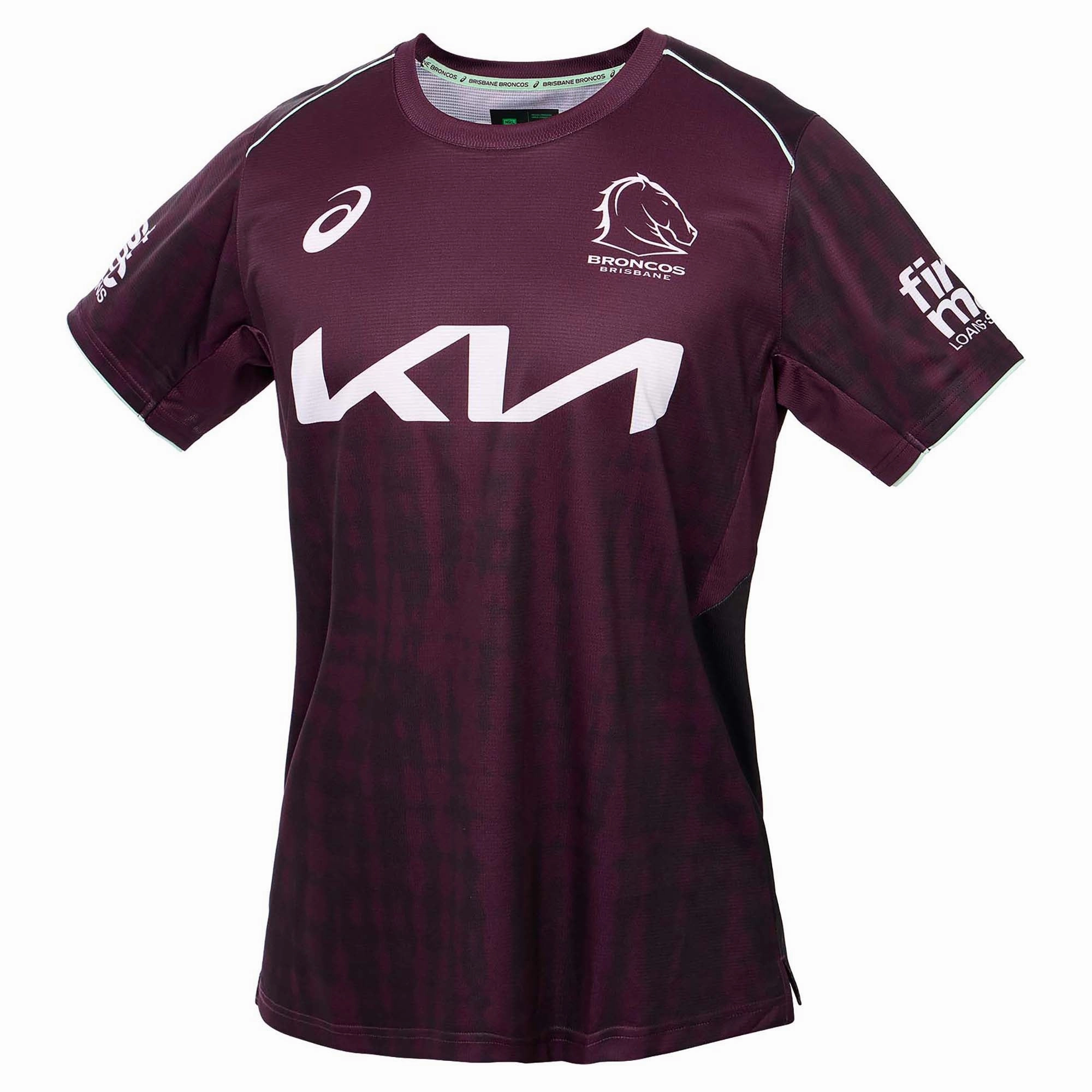 Junior's NRL Brisbane Broncos 2025 Training Tee Premium materials Fashion-conscious