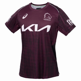 Junior's NRL Brisbane Broncos 2025 Training Tee Weekend Comfort-focused
