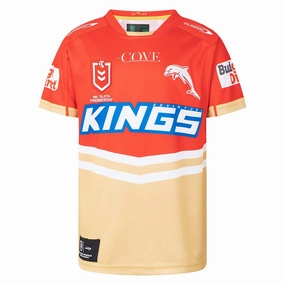 Junior's NRL Redcliffe Dolphins 2023 Home Jersey Fashion tips Quality-made