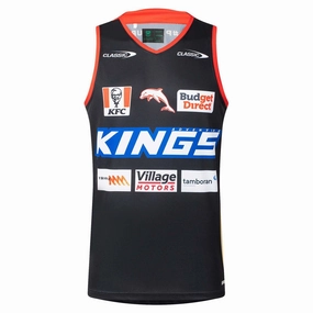 Junior's NRL Redcliffe Dolphins 2025 Pro Training Singlet Fashionable looks Trendy looks