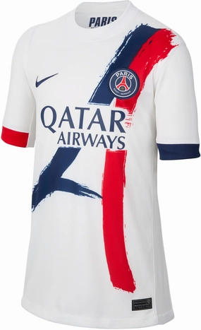 Junior's Paris Saint-Germain 2024/25 Stadium Away Replica Soccer Jersey Casual Modern wearables