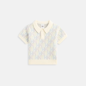Key Kith Baby Monogram Tilden Polo - Polar Vogue