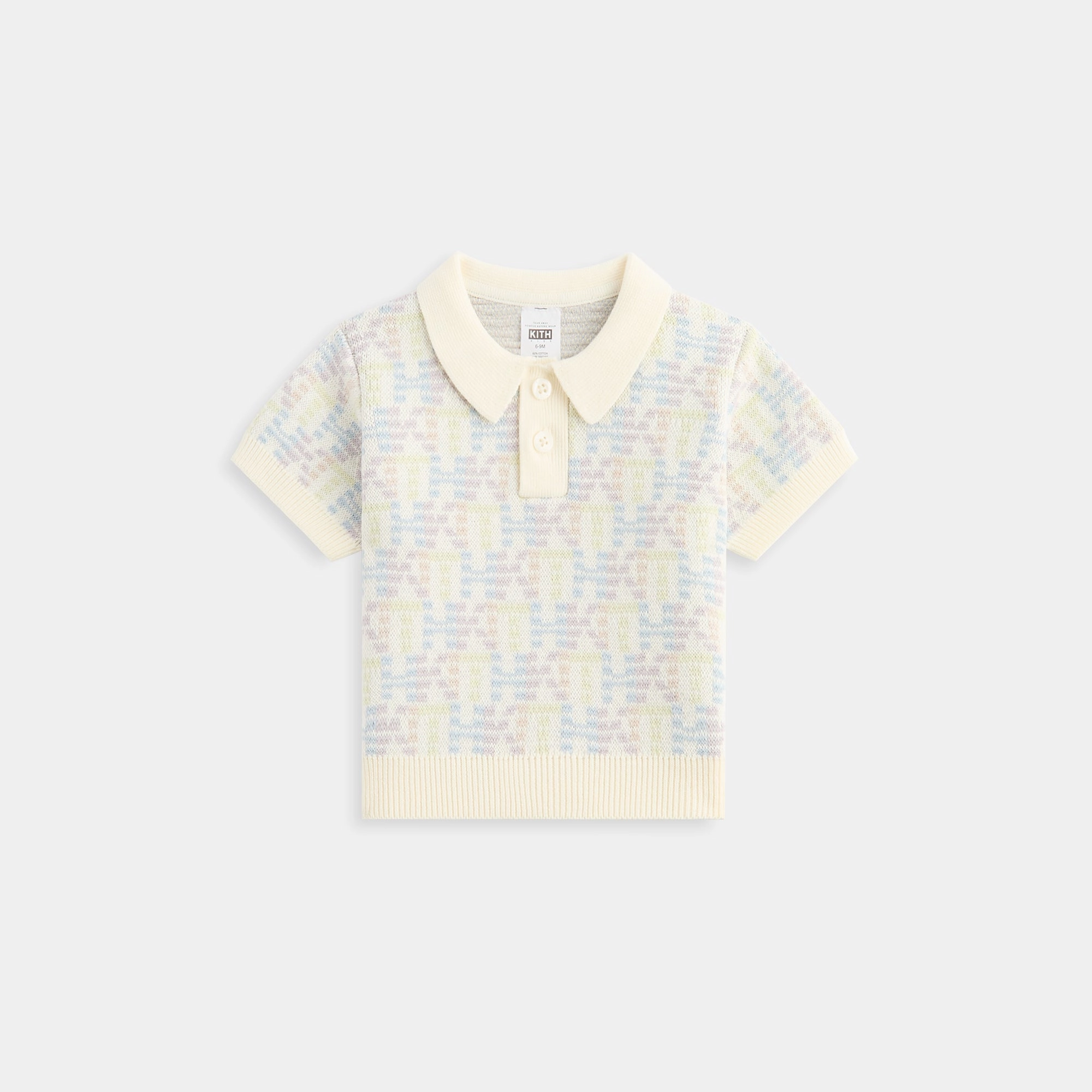 Key Kith Baby Monogram Tilden Polo - Polar Vogue