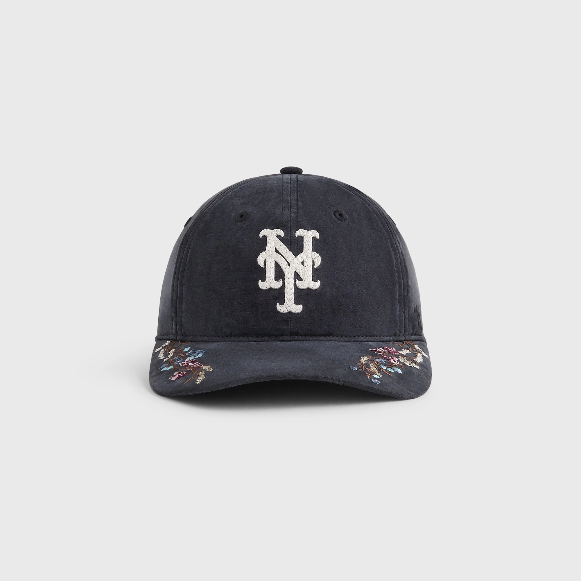 Kith & '47 for the New York Mets Cupro Linen Franchise LS Cap - Black Colorful Concentrated
