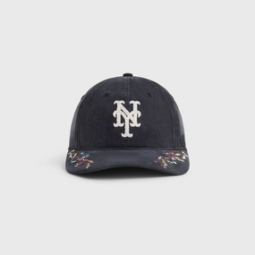 Kith & '47 for the New York Mets Cupro Linen Franchise LS Cap - Black Prestigious Desirable