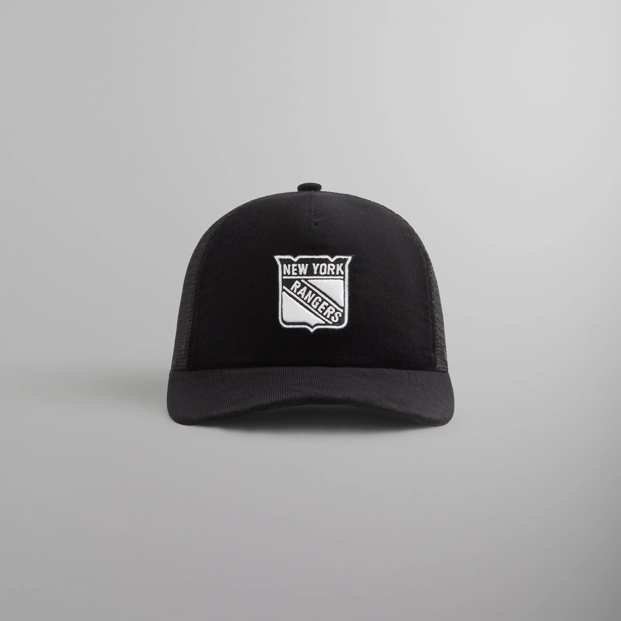 Innovative Kith & '47 for the New York Rangers Micro Cord Franchise LS Trucker Hat - Black Magnificent
