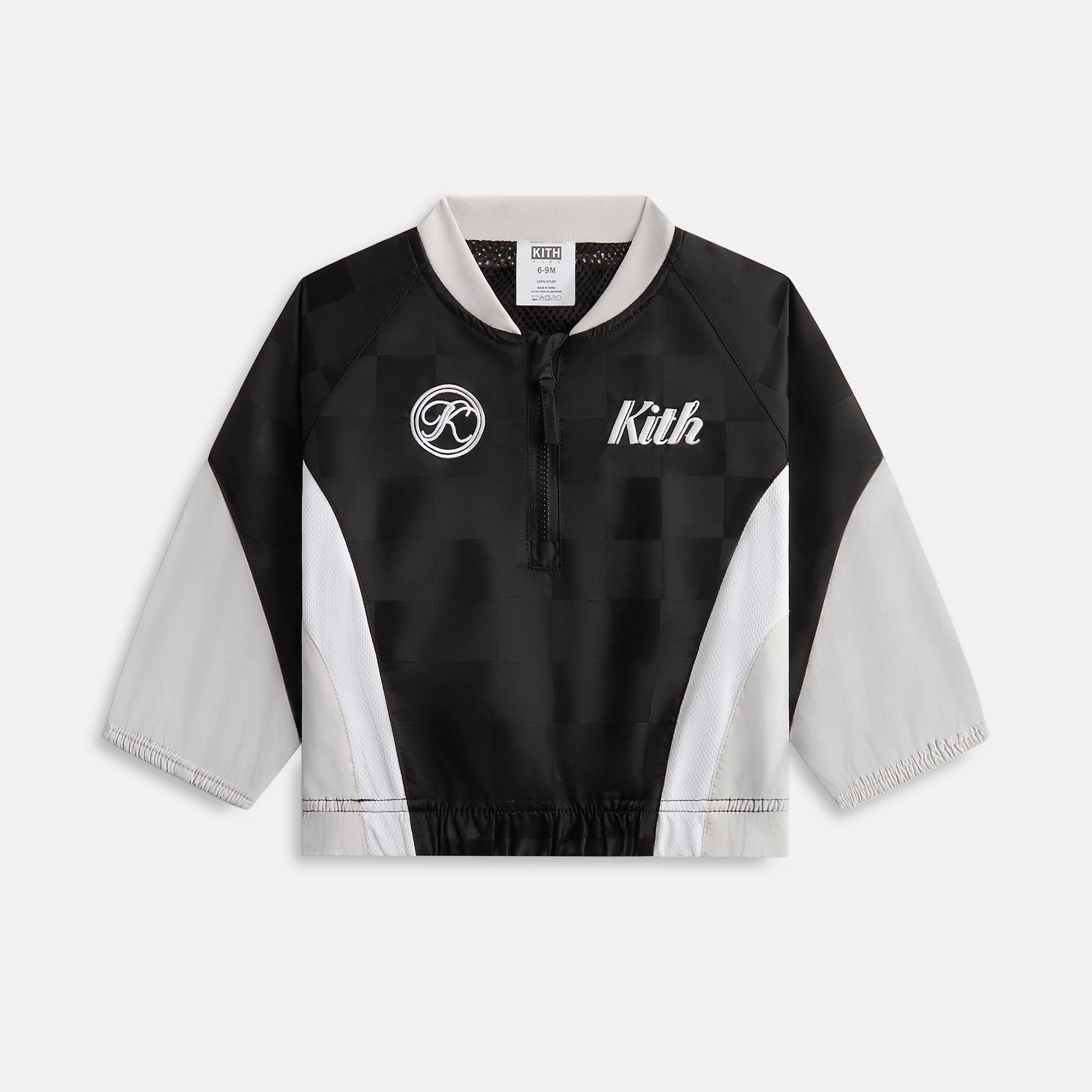 Kith Baby Dayton Quarter Zip - Black Guarded Traditional