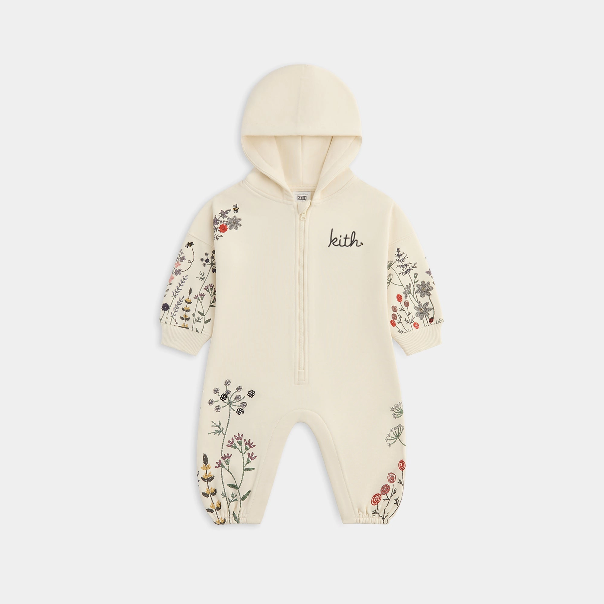 Kith Baby Floral Nelson Coverall - Sandrift Enduring Pure