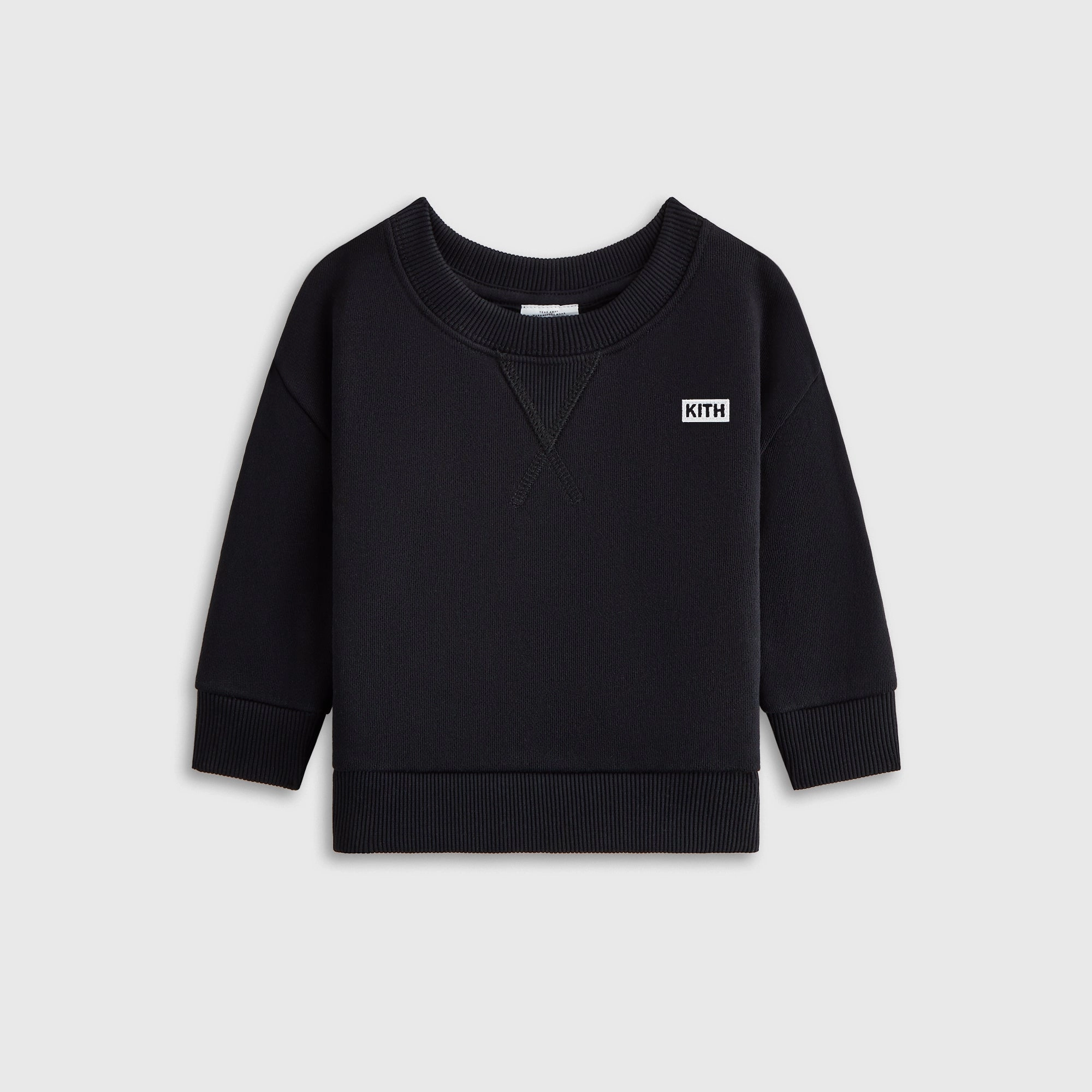Fun Kith Baby Long Sleeve Nelson Crew - Black Balanced