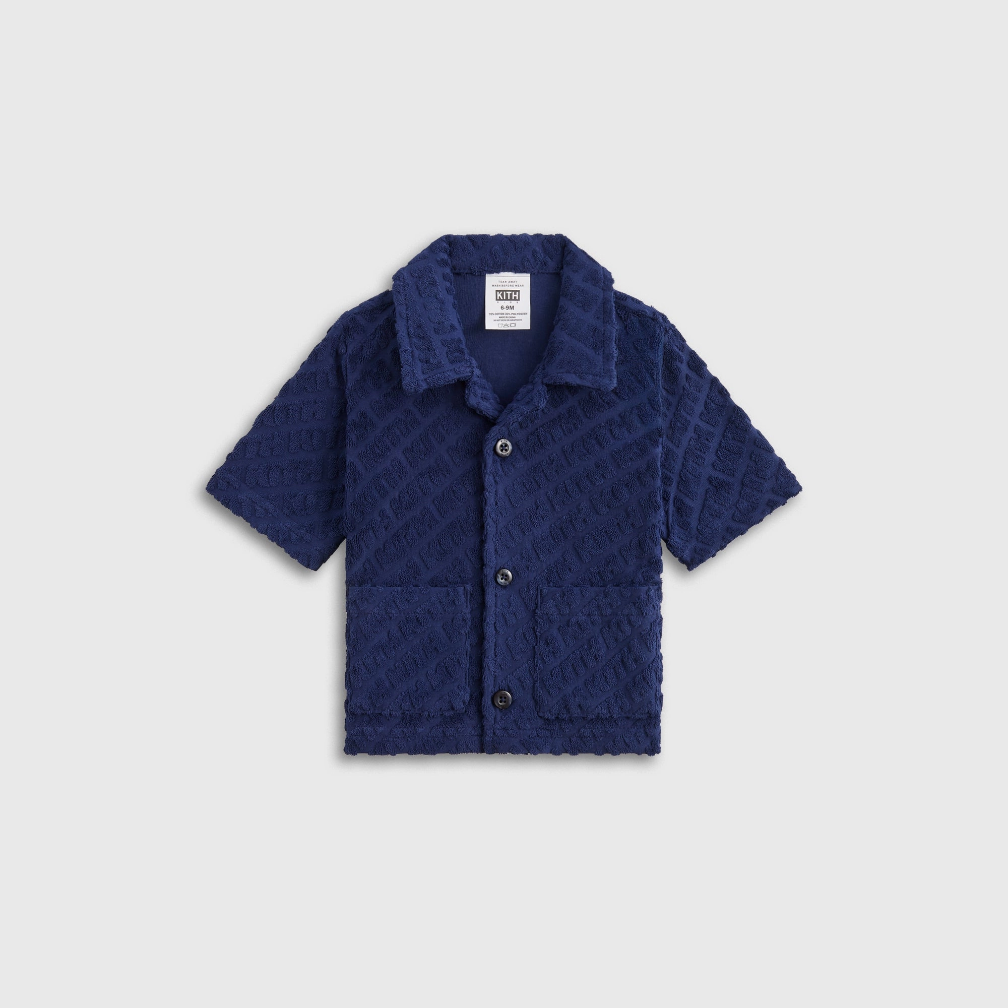 Kith Baby Monogram Terry Camp Shirt - Screen Cutting-edge Persistent