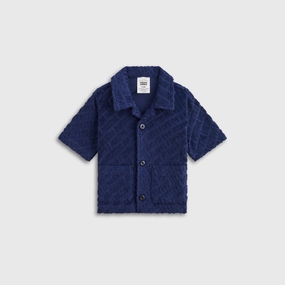Kith Baby Monogram Terry Camp Shirt - Screen Important Ageless