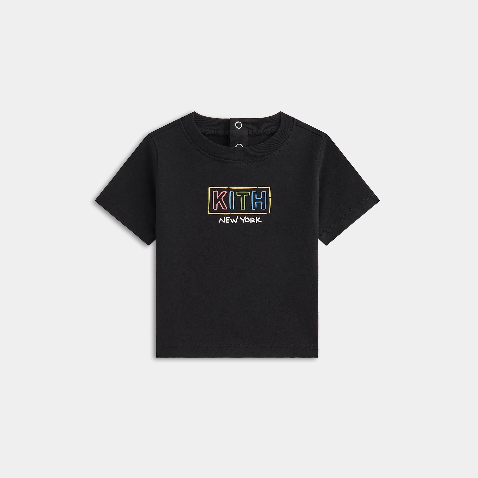 Kith Baby New York Classic Logo Tee - Black Polished Durable