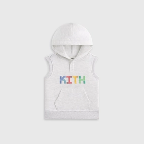 Kith Baby Pathways Sleeveless Hoodie - Light Heather Grey Major Holistic