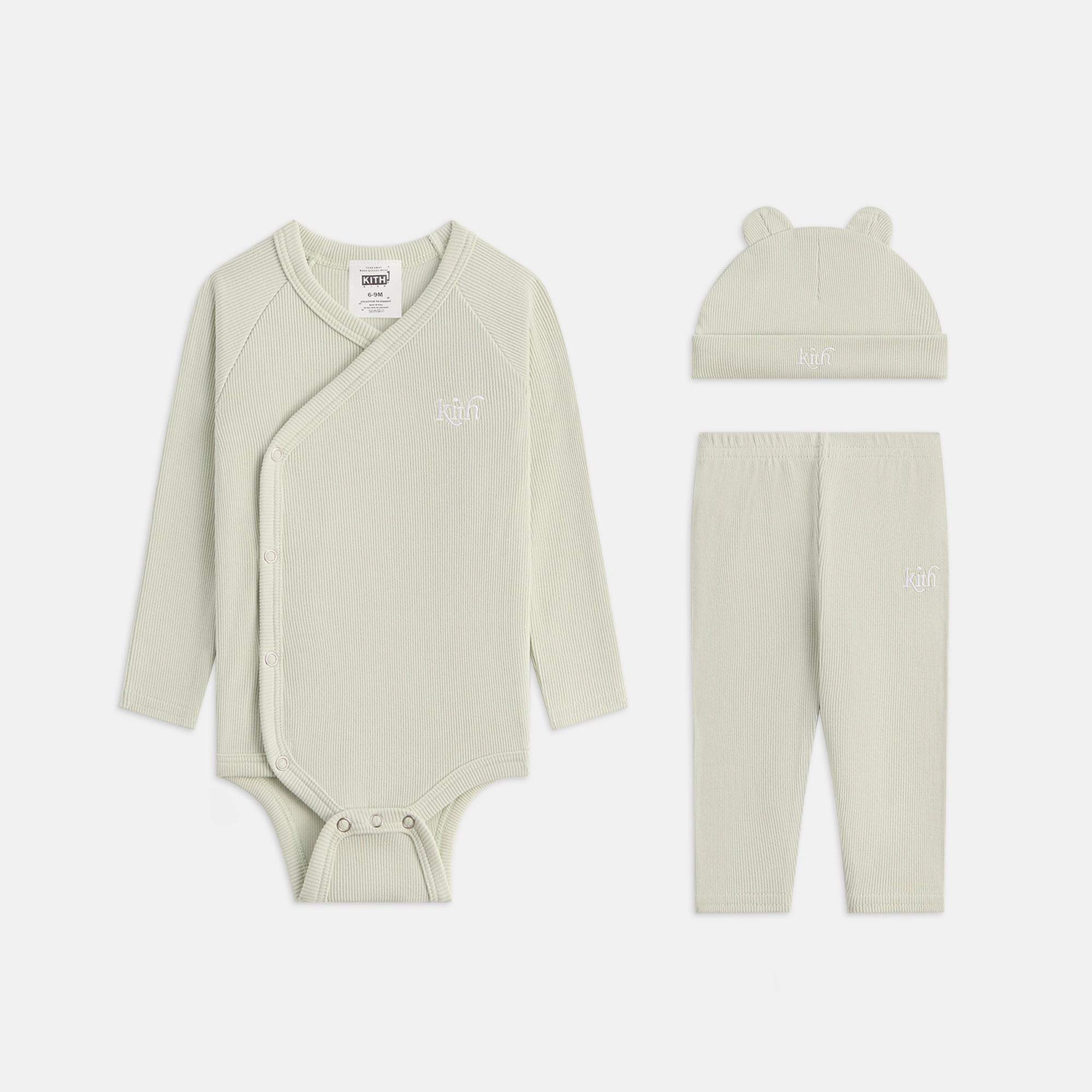Bright Kith Baby Ribbed Kimono Set - Palais Cheerful