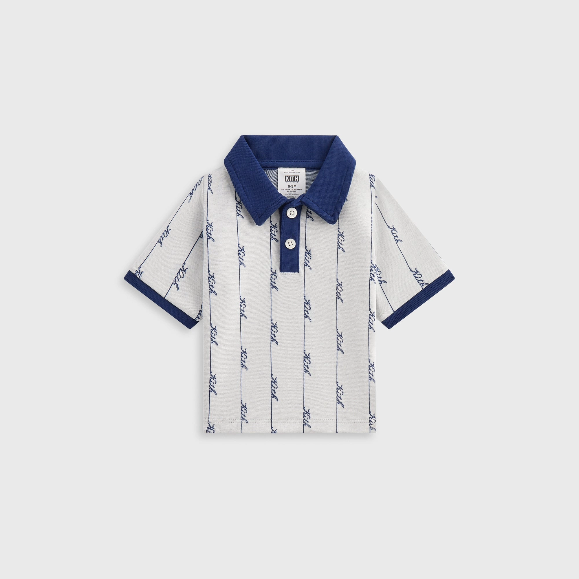 Kith Baby Script Knit Tilden Polo - Sandrift Deliberate Harmonious