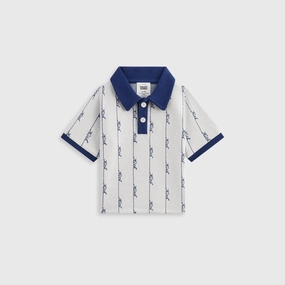 Kith Baby Script Knit Tilden Polo - Sandrift Sleek Polished