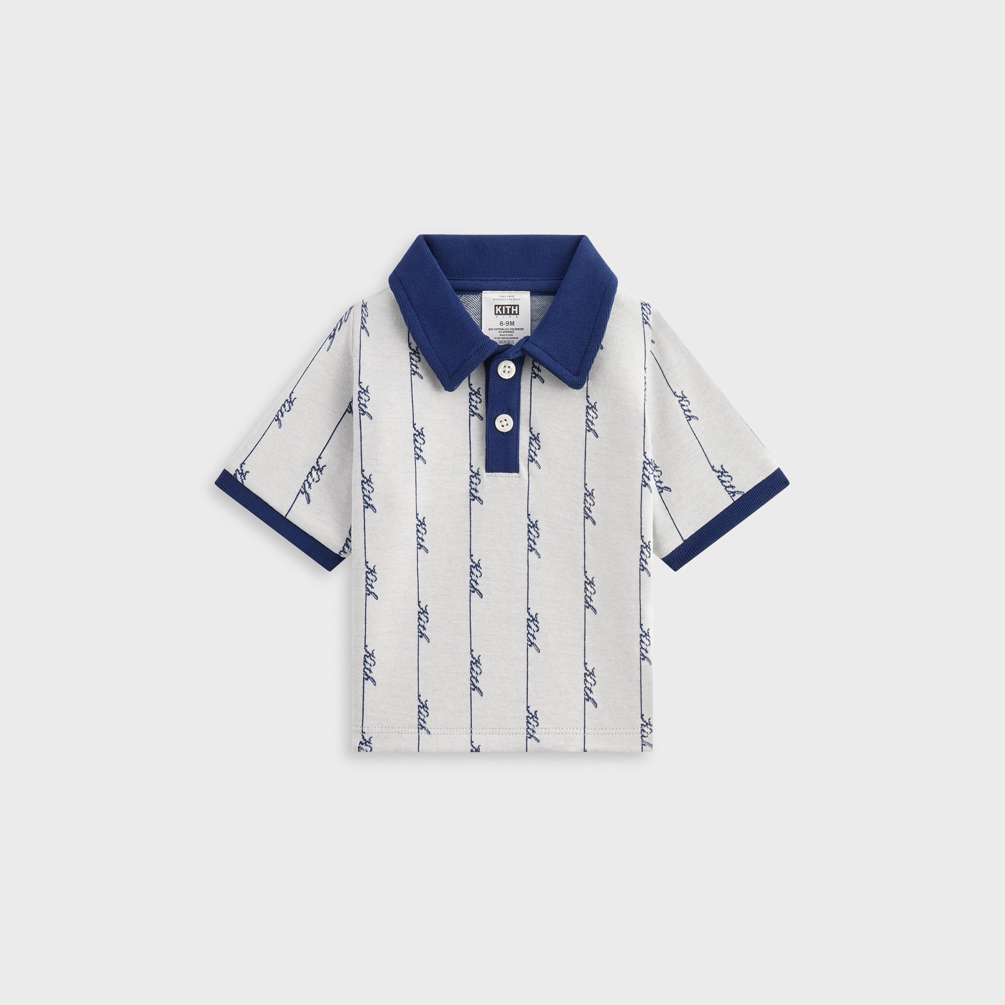Kith Baby Script Knit Tilden Polo - Sandrift Exceptional Dependable